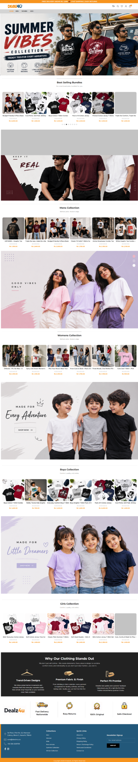 Dealz4u – E-Commerce Custom WordPress Store