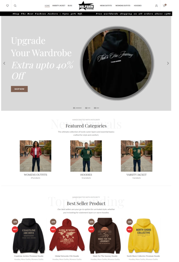 Half Skin – E-Commerce WordPress