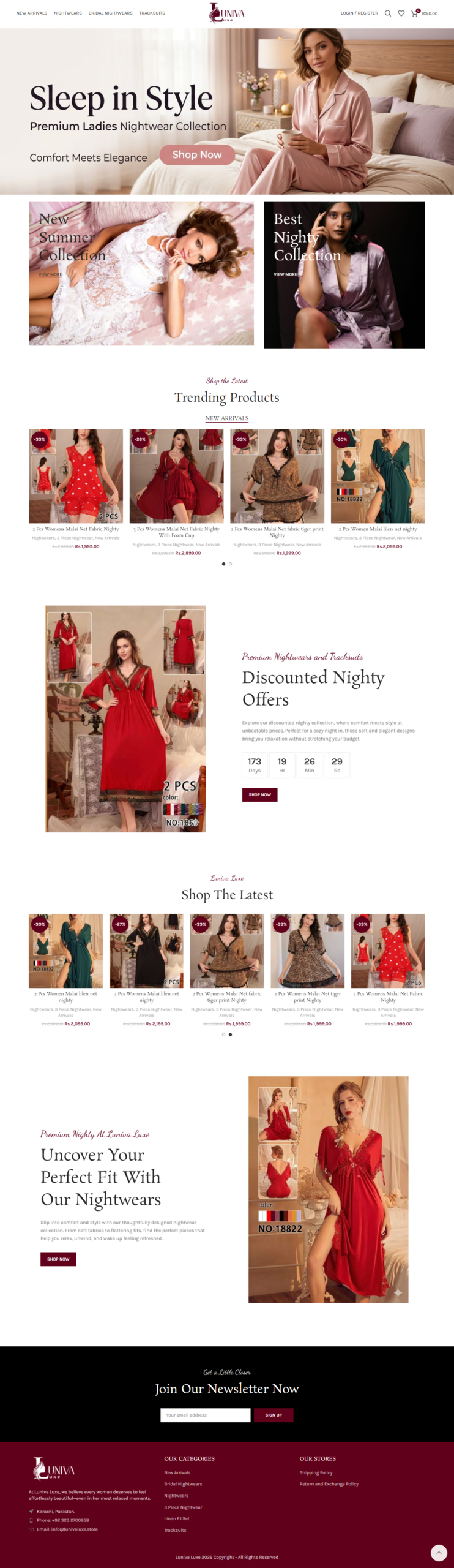 Luniva Luxe – E-Commerce Store